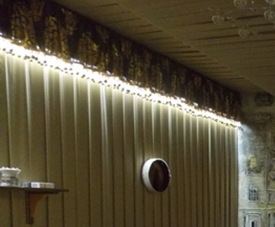 Оформление праздничного зала тканью Оформление праздничного зала тканью